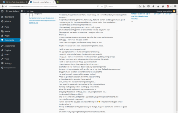 I think your spambot might be broken